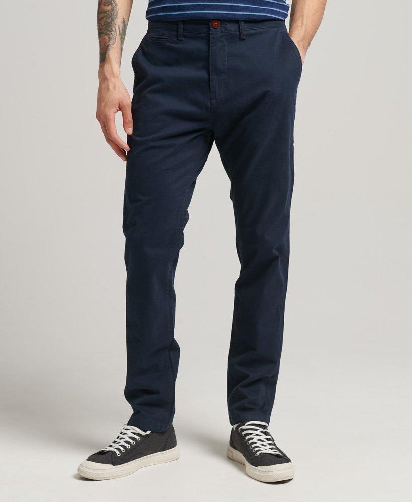 Superdry Core Slim Chino Trousers Navy / Core Navy in Blue for Men | Lyst UK