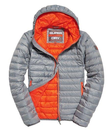 superdry jacket grey orange