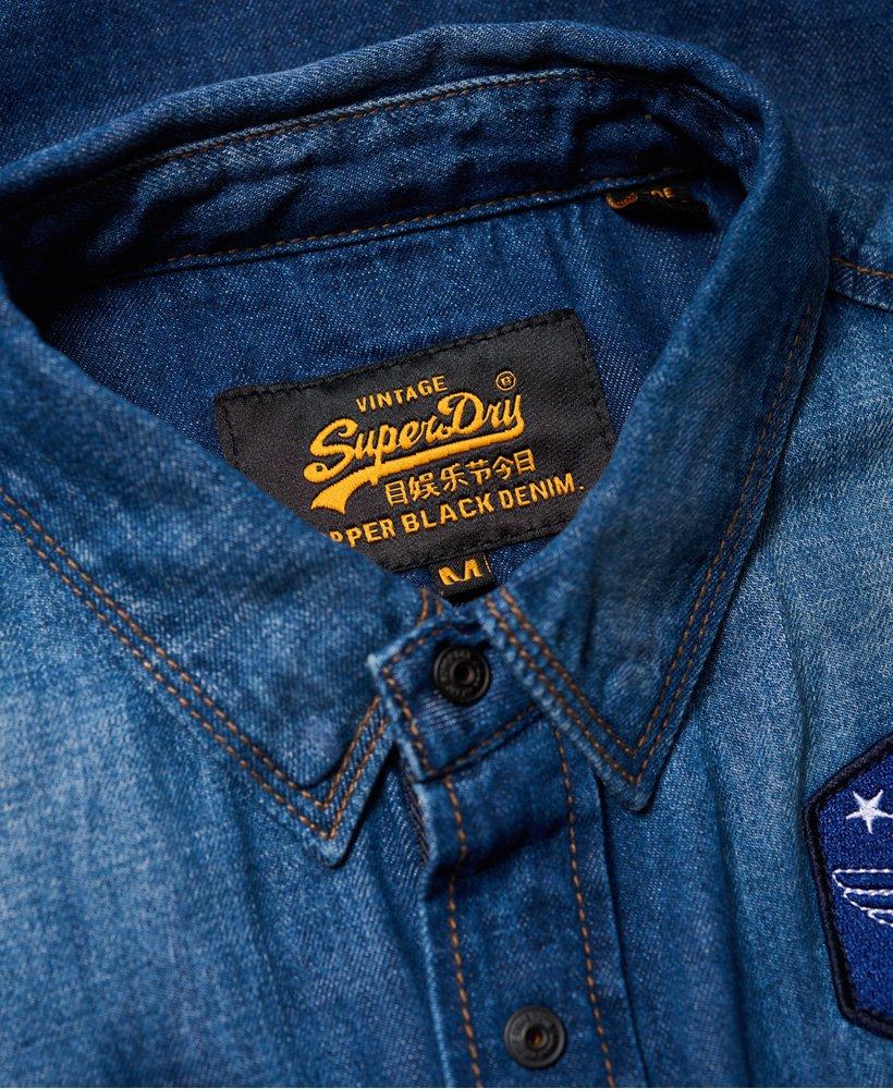 superdry dragway patch denim