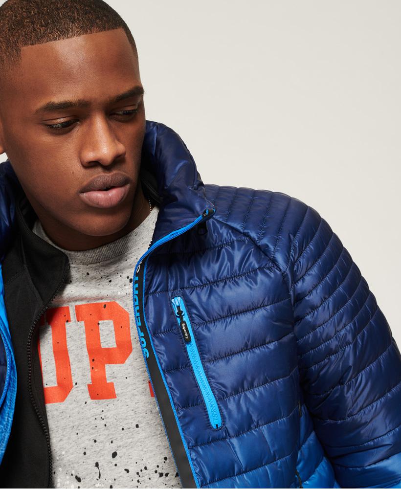 superdry power fade jacket blue