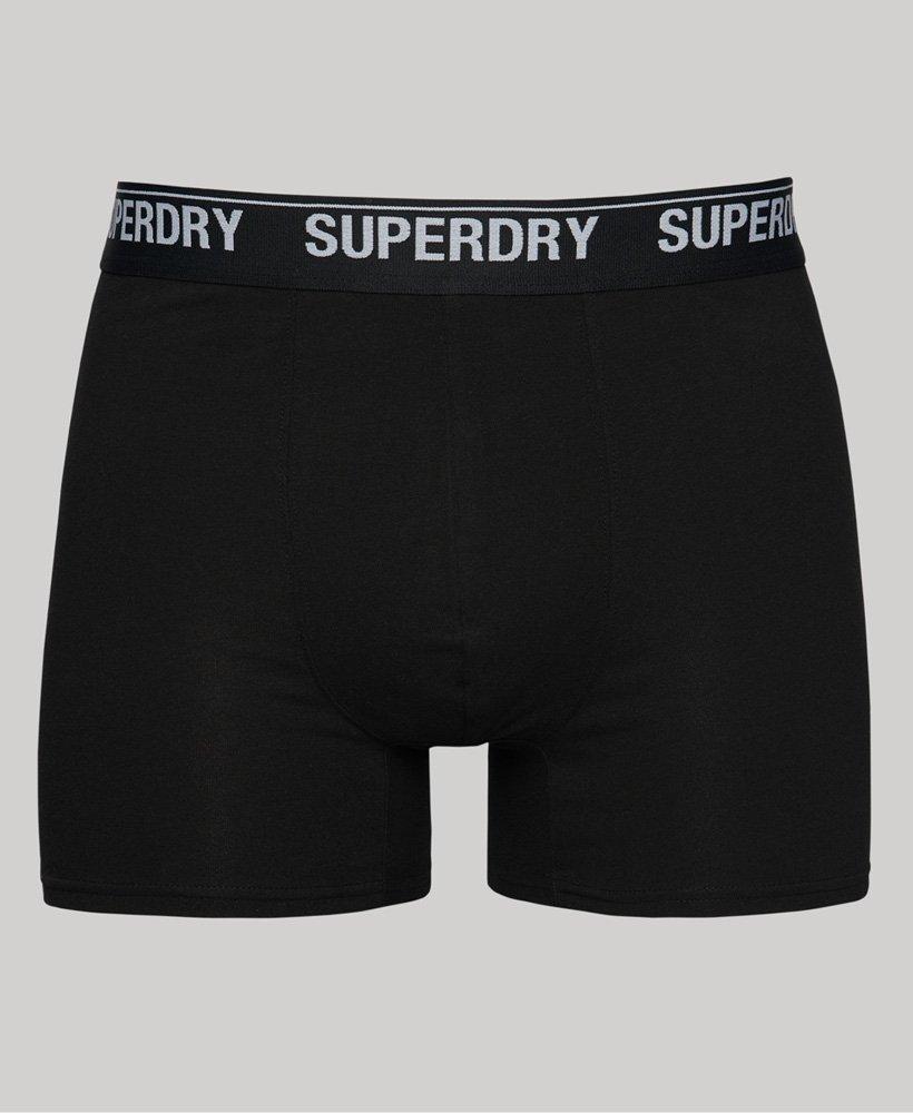 Superdry Organic Cotton Boxers Triple Pack Black / Black/black Optic for  Men | Lyst