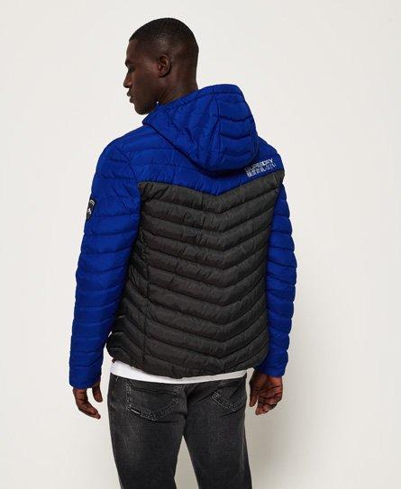 superdry chevron colour block down jacket
