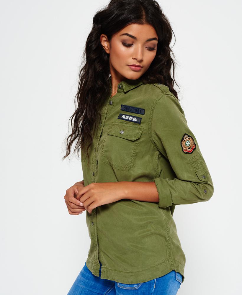 Lyst Superdry Military Shirt in Black