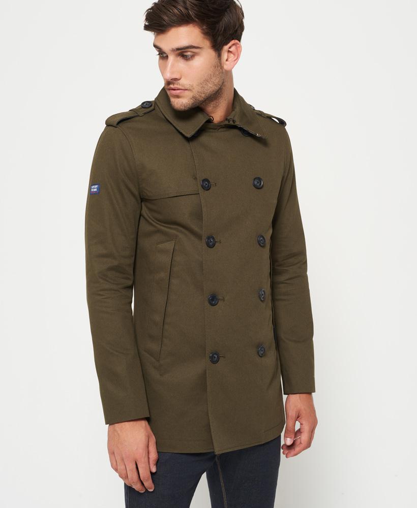 Superdry Remastered Rogue Trench Coat in Green for Men - Lyst