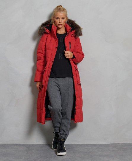 Faux Fur Everest Coat in Red - Lyst