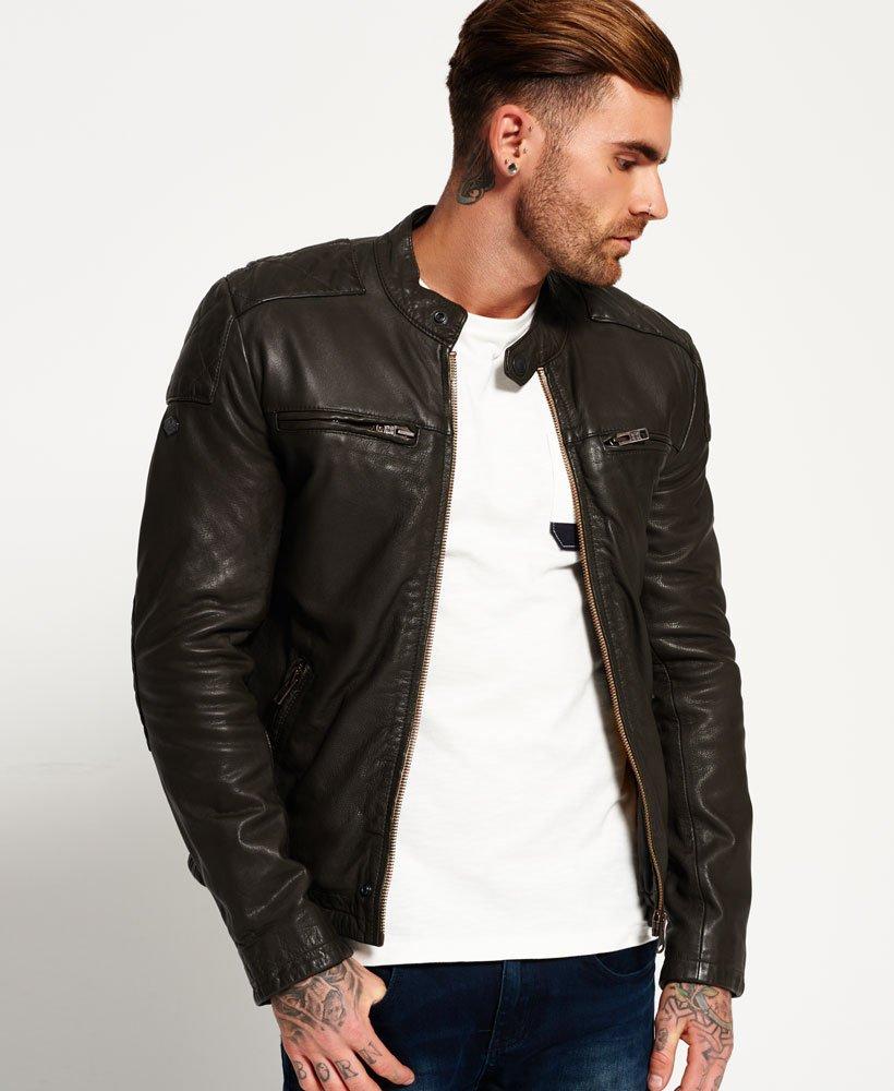 superdry leather jacket quality