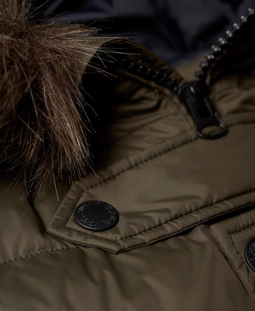 superdry longline down chinook parka