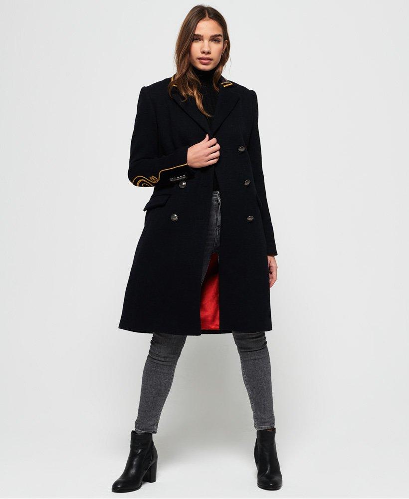Superdry Duchess Long Wool Coat Black | Lyst
