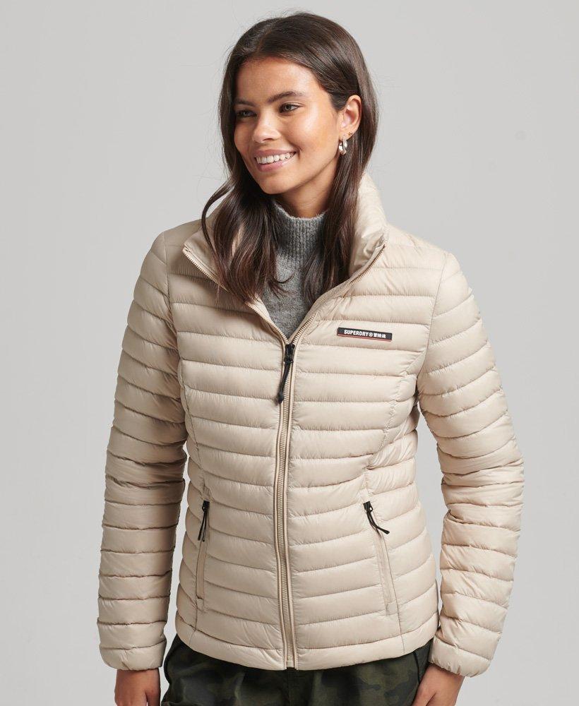 Superdry Tech Core Down Jacket Beige / Feather Grey in Natural | Lyst