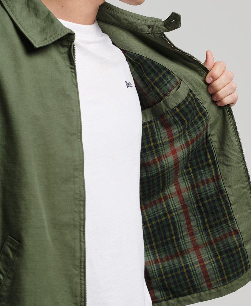 Superdry Classic Harrington Jacket Green / Olive Khaki for Men | Lyst