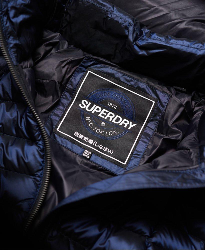 Superdry Blisse Down Parka in Navy (Blue) - Lyst