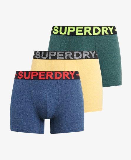 Superdry Organic Cotton Boxer Triple Pack in Green for Men Lyst UK