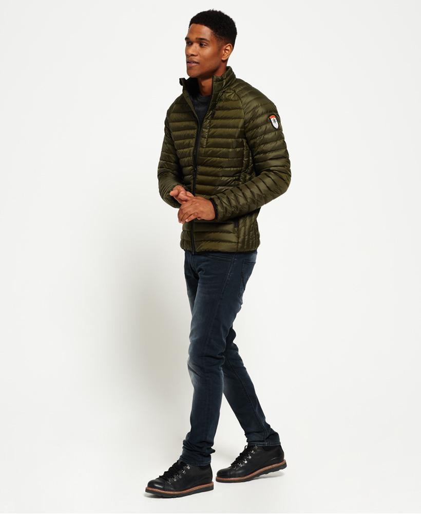 Superdry Synthetic Core Down Jacket in Khaki (Blue) for Men - Lyst