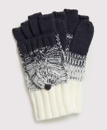 Superdry Clarrie Cable Mittens in Blue - Lyst