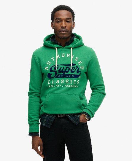 Mens green superdry hoodie sale