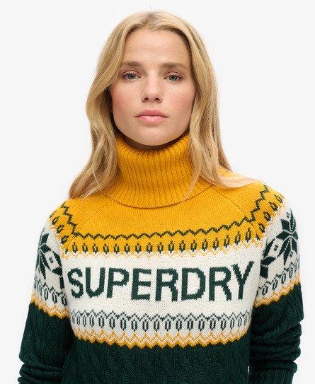 Superdry Col RoulÃ© Bleu Marine Femme Laine Sous Pull Col RoulÃ