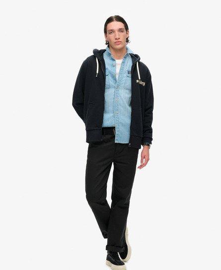 Superdry Tattoo Graphic Loose Zip Hoodie in Black for Men | Lyst