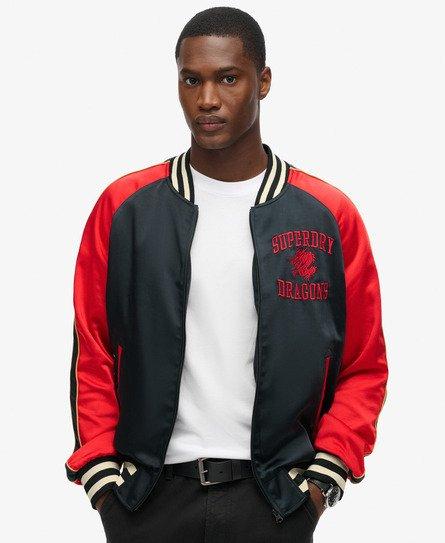 Black and red superdry jacket hotsell