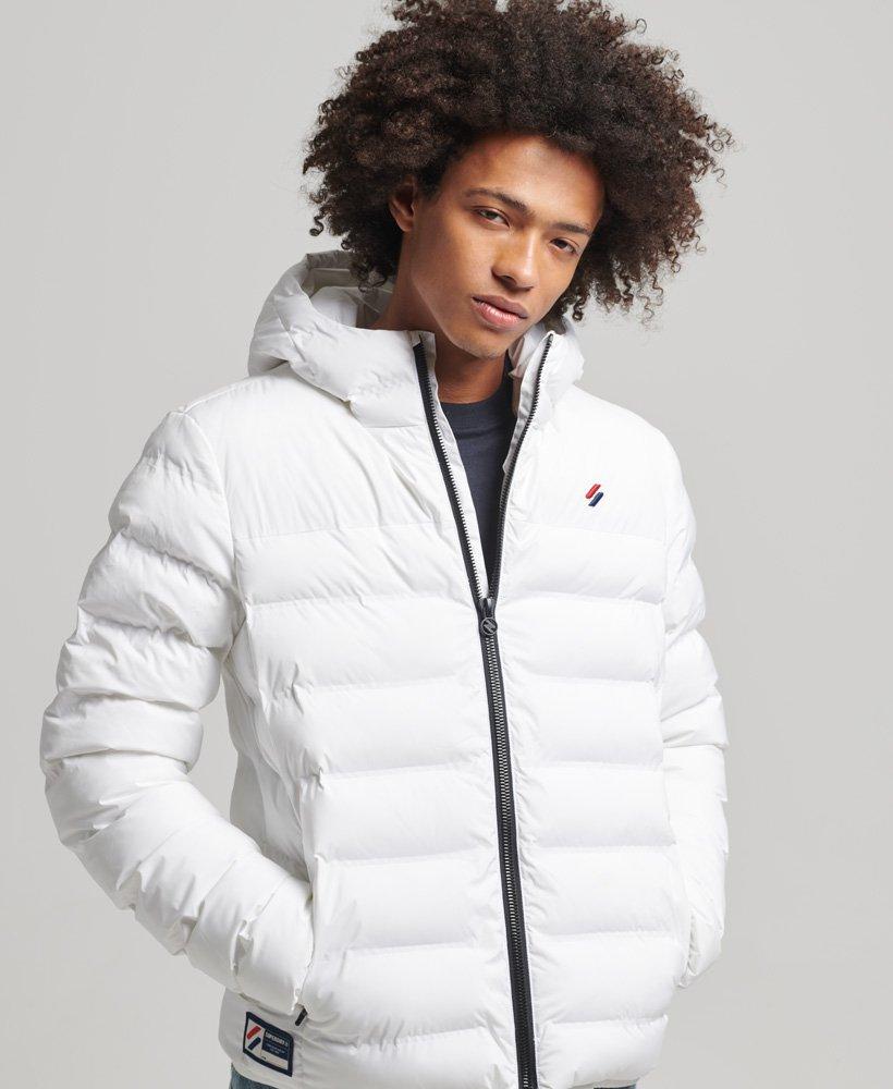 Superdry Mens White Heat Sealed Padded 