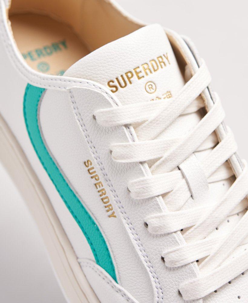 Superdry Vegan Basket Lux Low Trainers White in Blue | Lyst