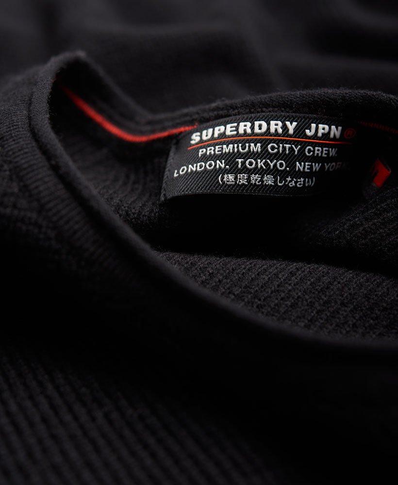 Superdry Premium City Crew Neck Jumper Black for Men | Lyst