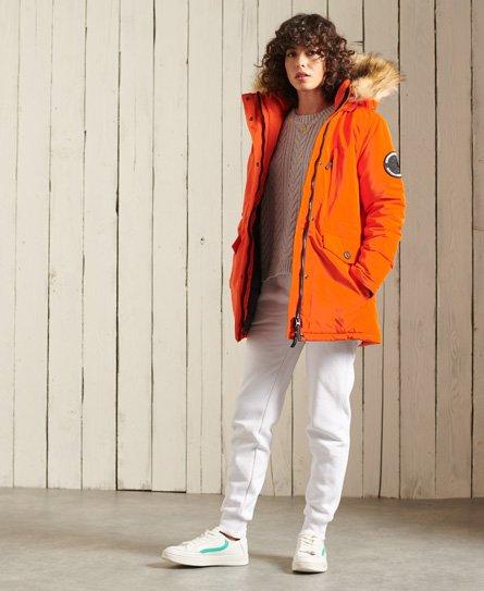 superdry parka orange