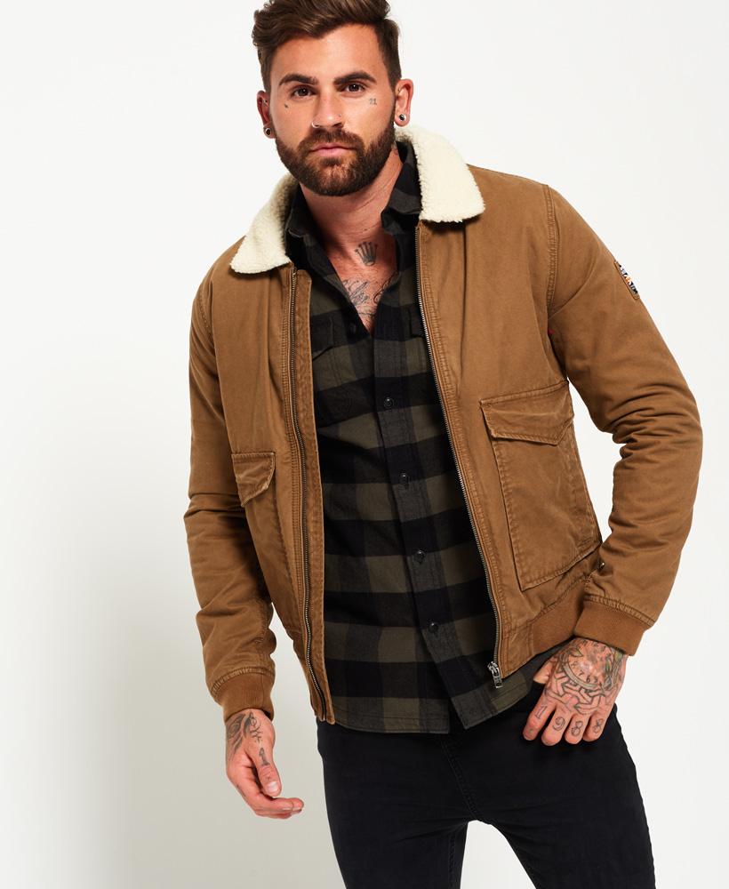 leather jacket with buttons