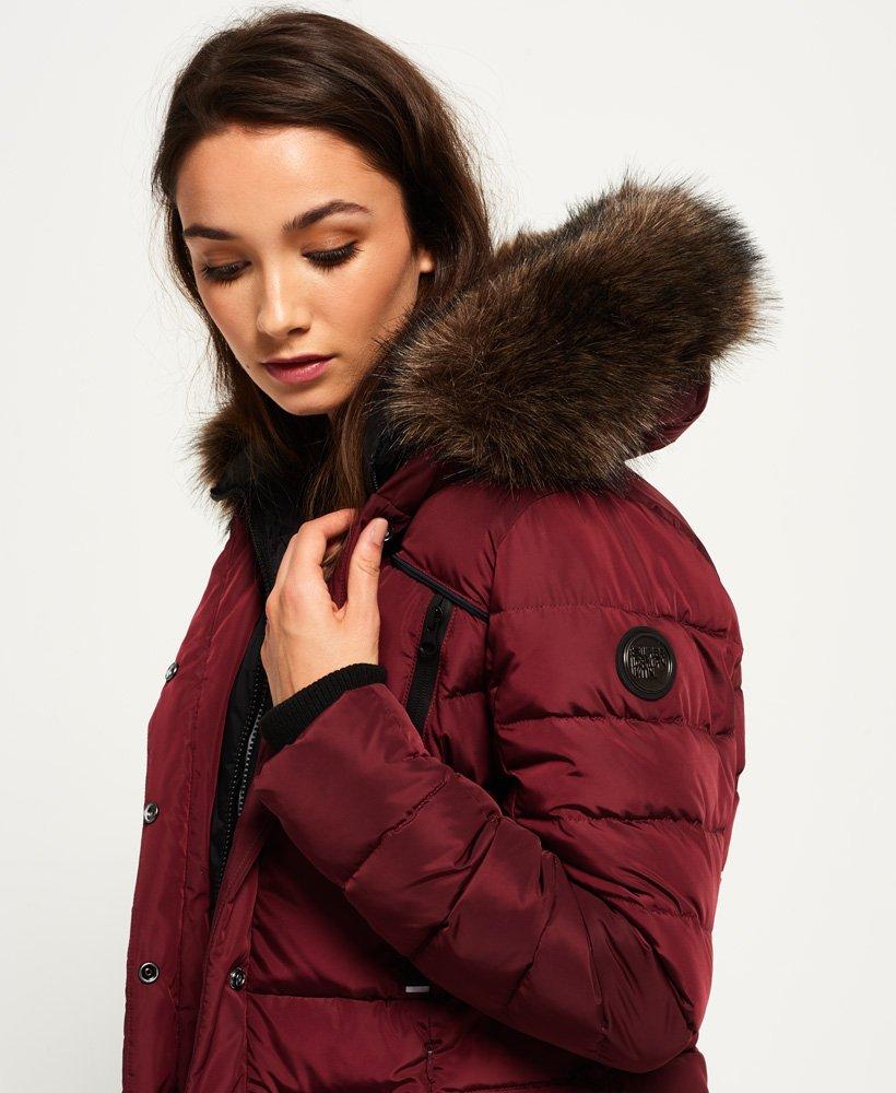 Superdry Synthetic Glacier Biker Jacket in Berry (Red) - Lyst