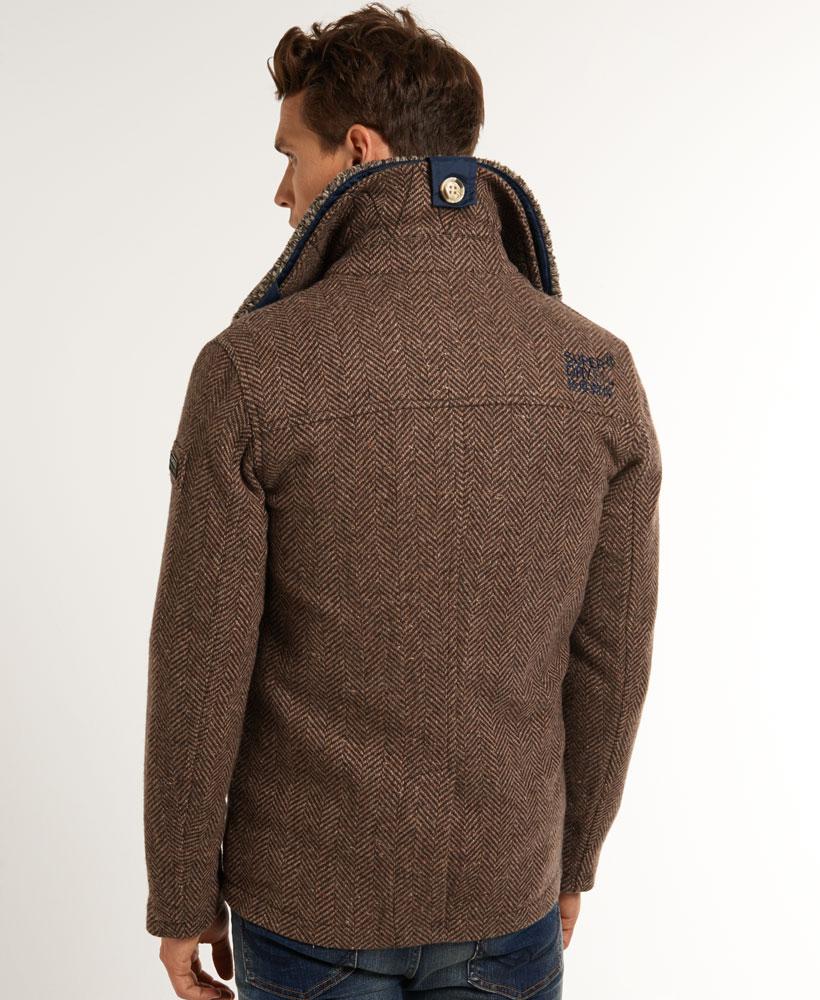 conjunctie spion vlam Superdry Fleece Jermyn Street Pea Coat in Brown for Men - Lyst