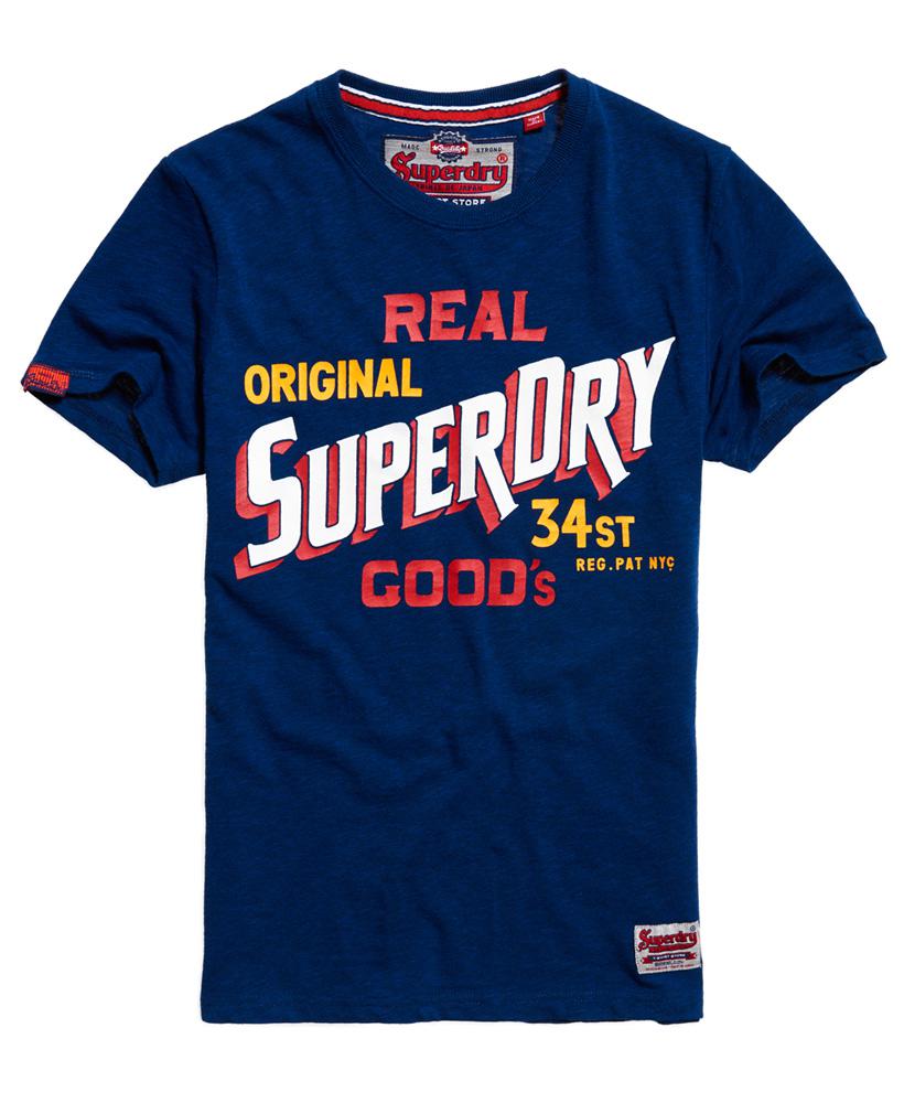 Lyst Superdry 34 Street Goods Tshirt in Blue for Men