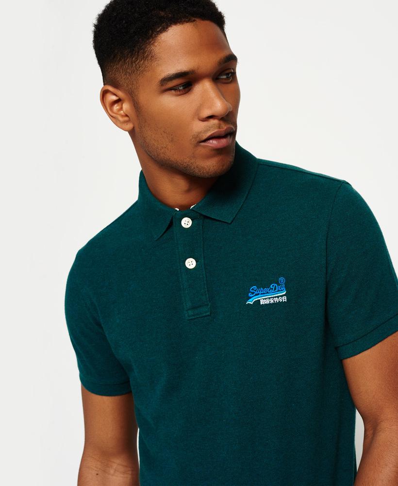 Download Superdry Cotton Classic Pique Polo Shirt in Green for Men ...