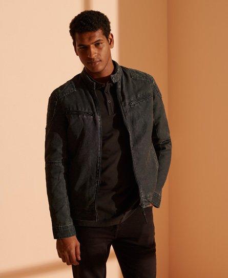superdry denim biker jacket
