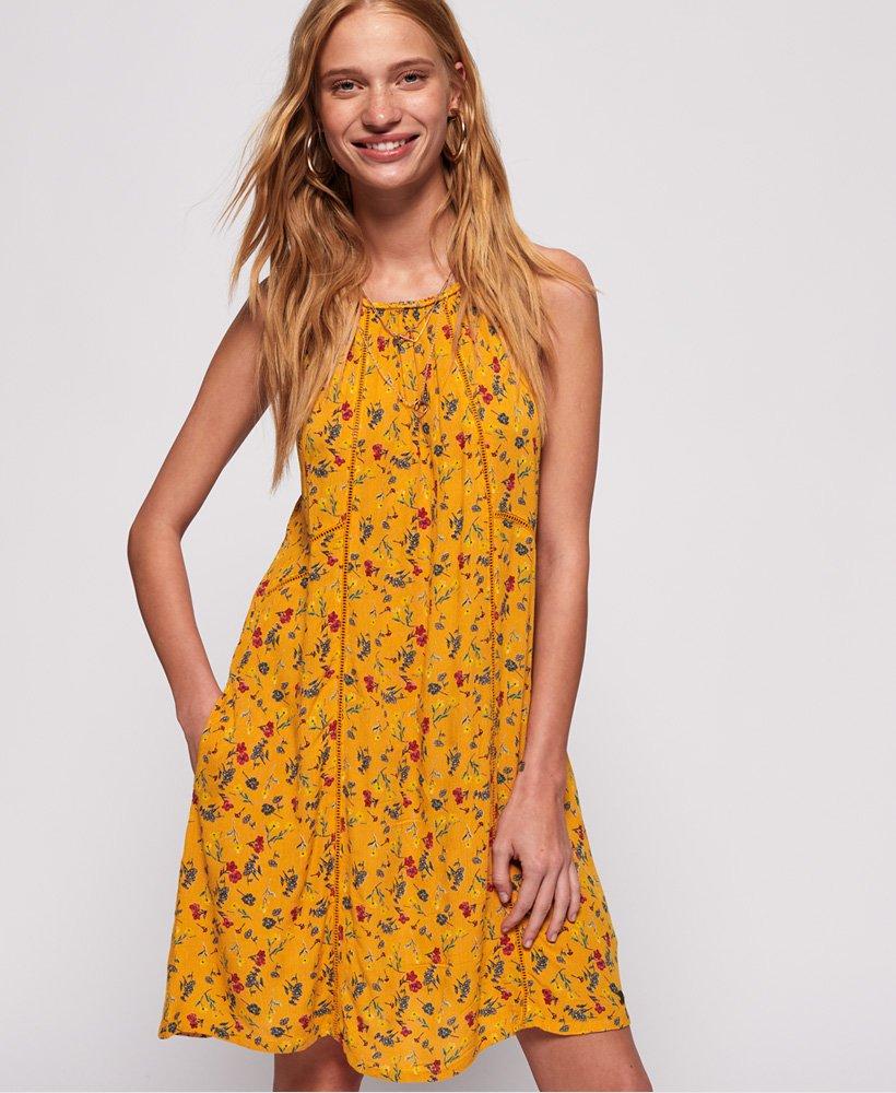 superdry yellow dress