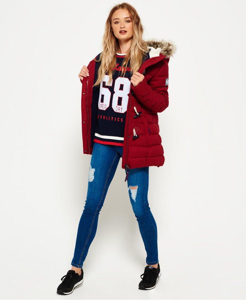 marl toggle puffle jacket