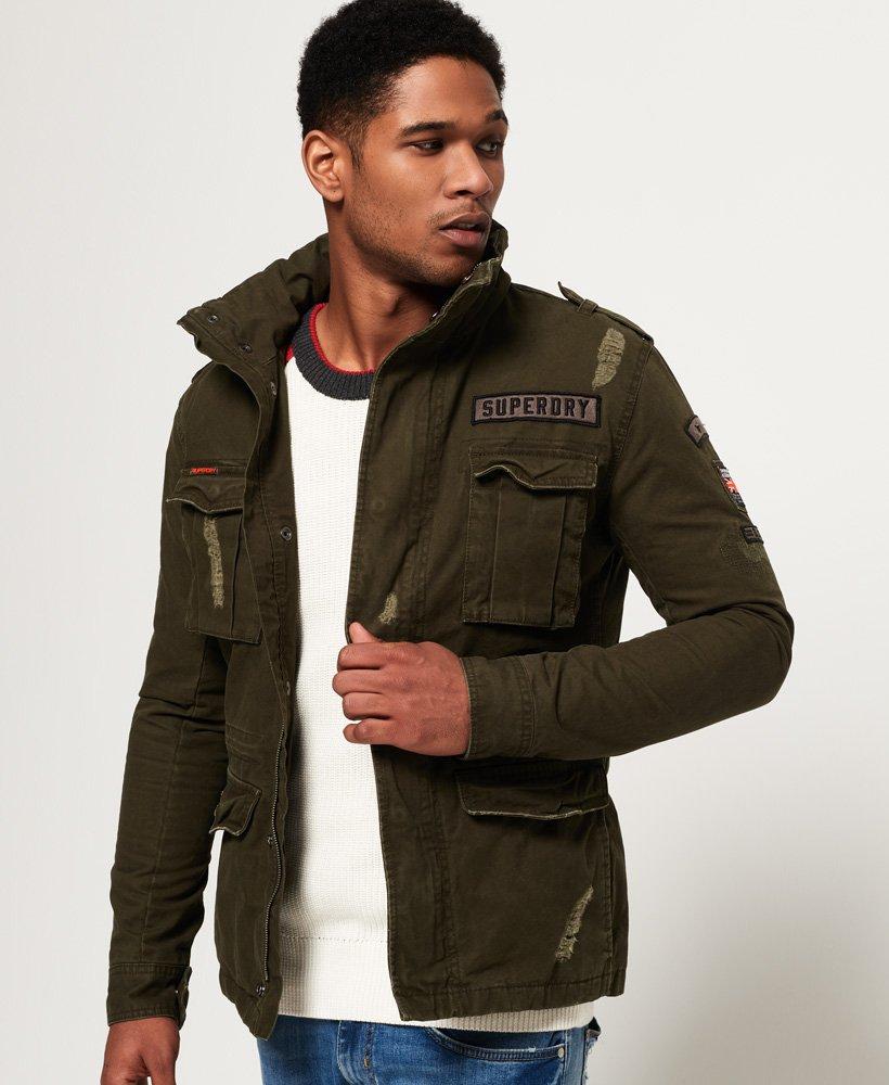 Superdry Rip & Repair Rookie Military Jacket Green in Brown for Men | Lyst