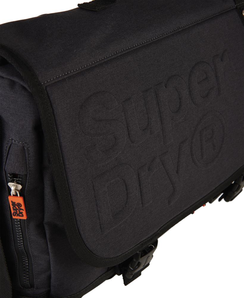superdry embossed messenger bag