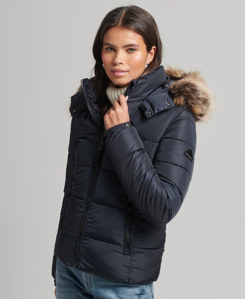 Superdry Mountain Hood Fuji Luxe Jacket Navy / Eclipse Navy in Blue | Lyst