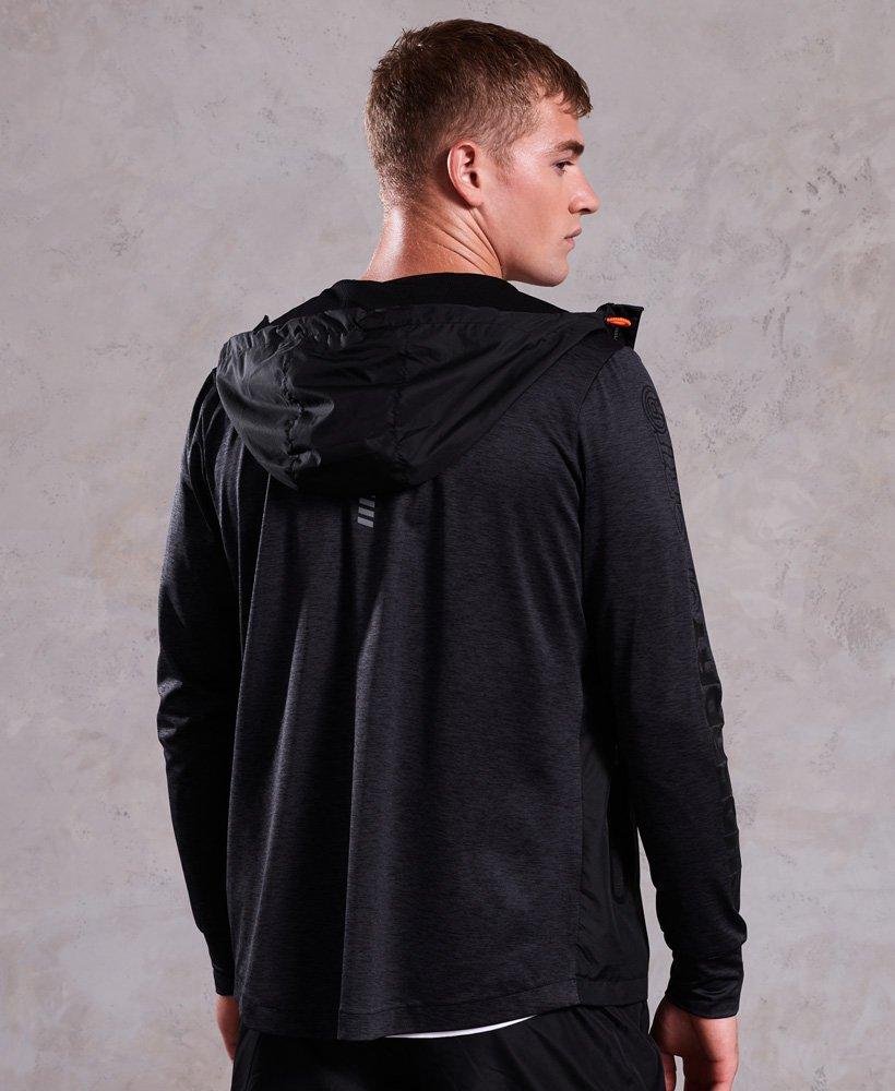 Superdry Active Reflective Hybrid Jacket in Black for Men Superdry Gym Tech Half Kapuzenjacke Creme | Hoodies