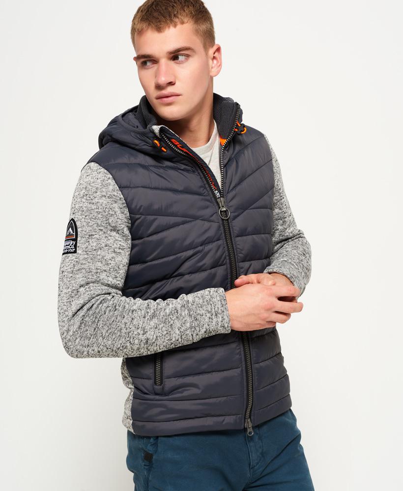 Superdry Synthetic Storm Hybrid Zip Hoodie in Grey Heather (Gray) for Men -  Lyst