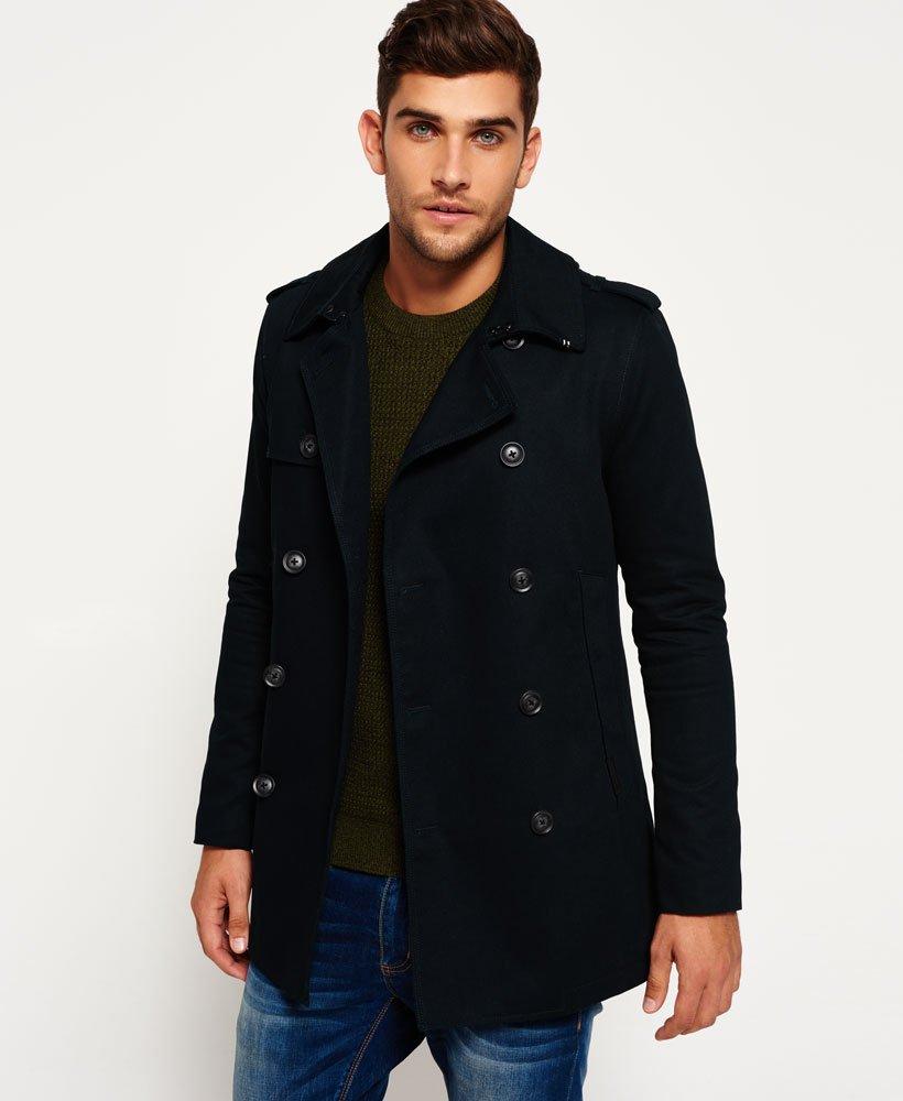 Superdry Winter Rogue Trench Coat Black for Men | Lyst