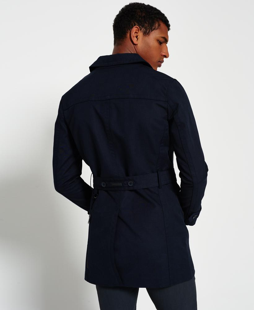 Superdry Synthetic Director Trench Coat in Navy (Blue) for Men - Lyst
