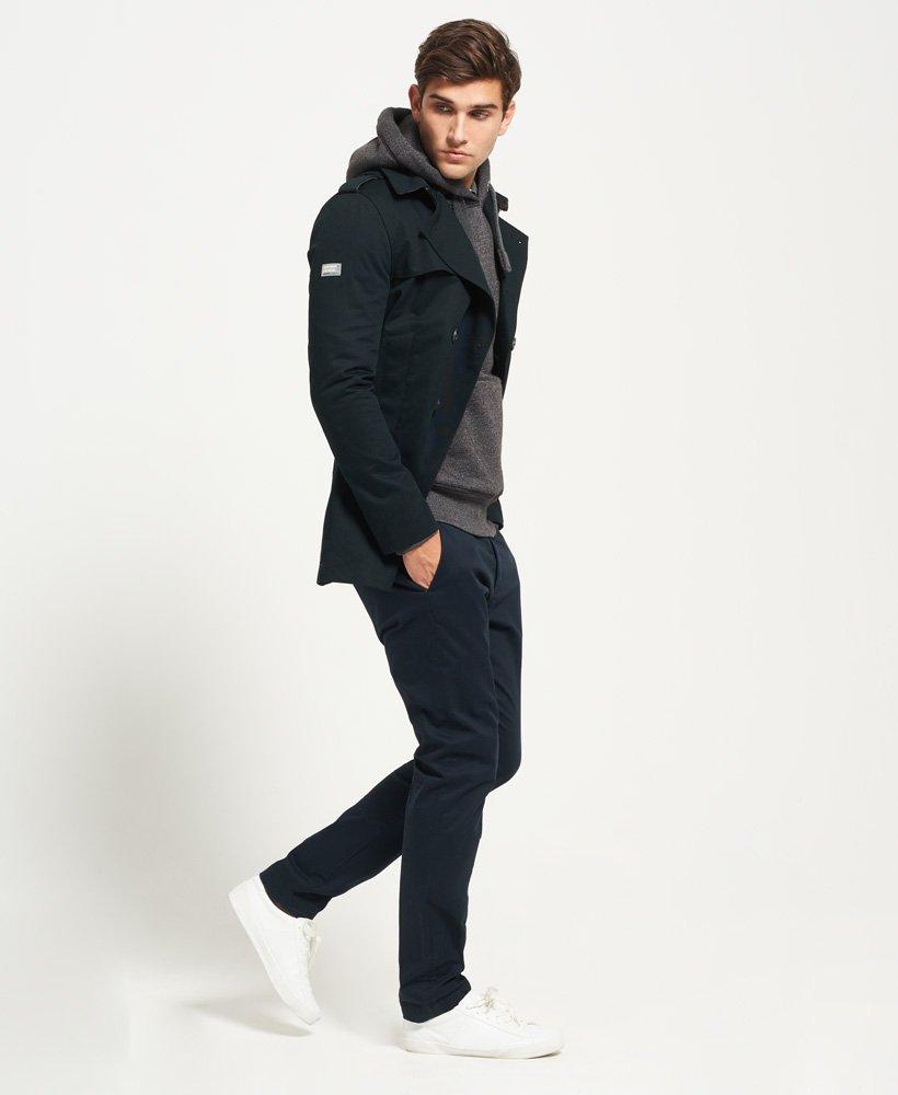 Superdry Remastered Rogue Trench Coat in Black for Men - Lyst