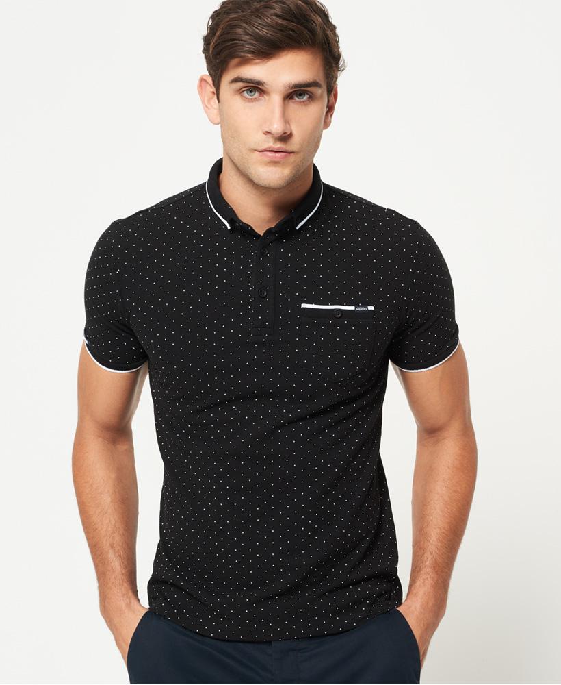 Superdry Cotton City Tipped Field Polo Shirt in Black for Men - Lyst