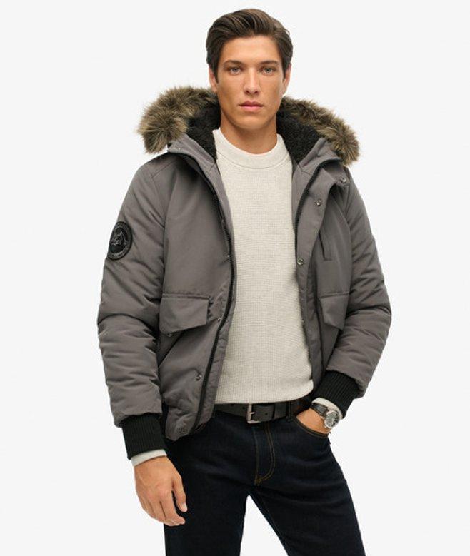 Superdry Everest Bomber Jacket in Grey for Men Lyst UK