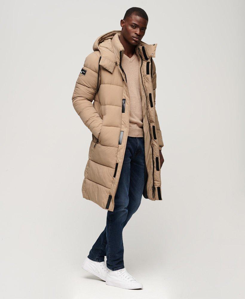 Superdry long best sale puffer