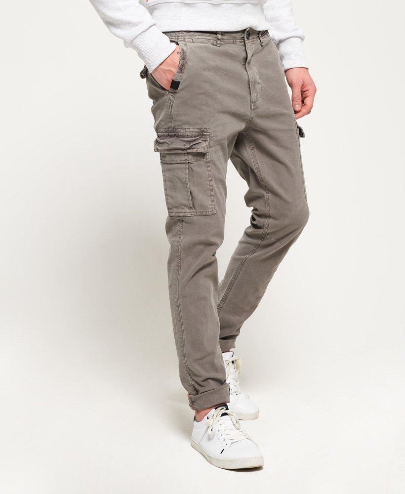 Superdry Leather Surplus Goods Low Rider Cargo Pants in Light Grey (Gray) for Men - Lyst