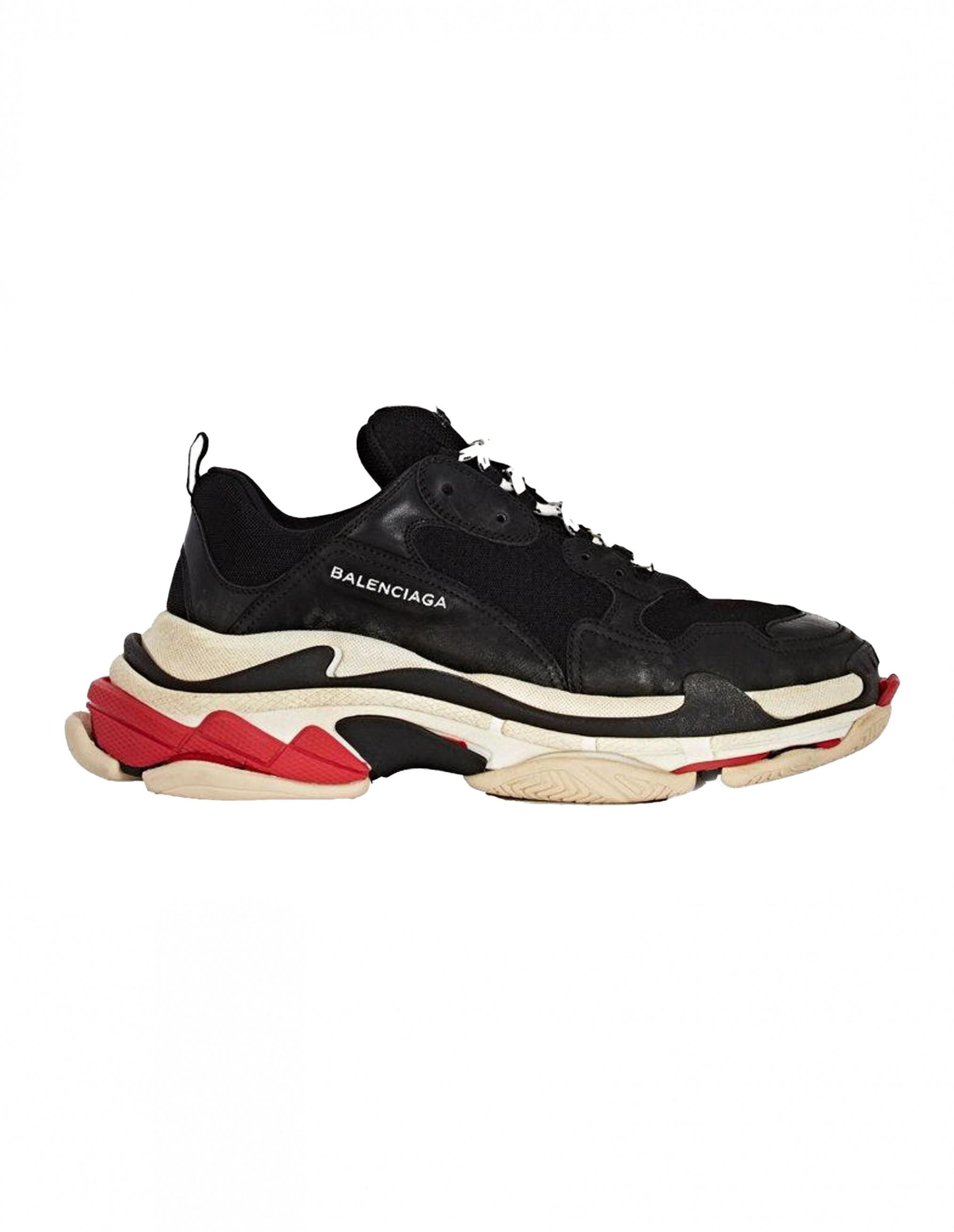 balenciaga triple s black sneakers