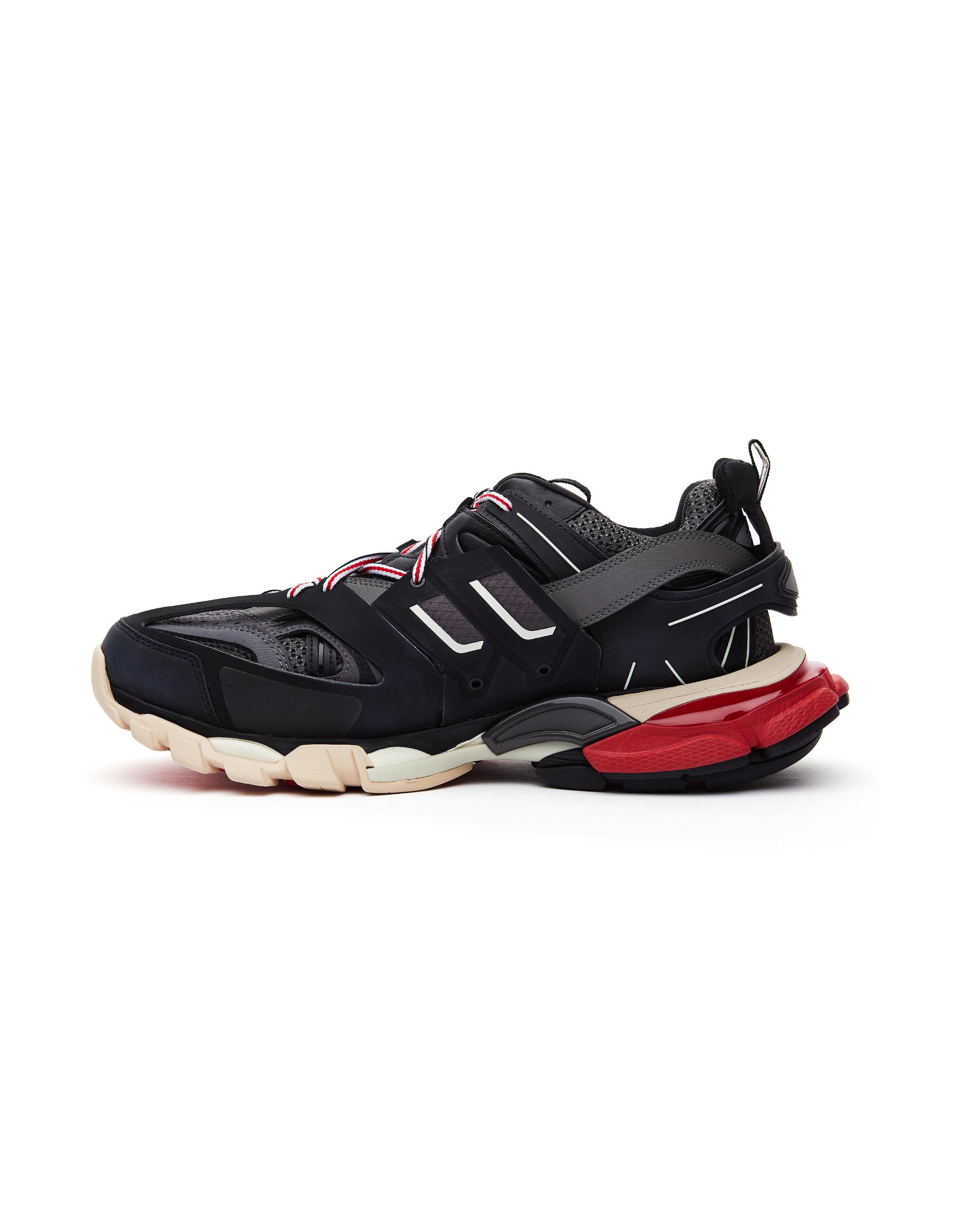 værdi tragt Vidunderlig Balenciaga Synthetic Black & Red Track Sneakers - Lyst