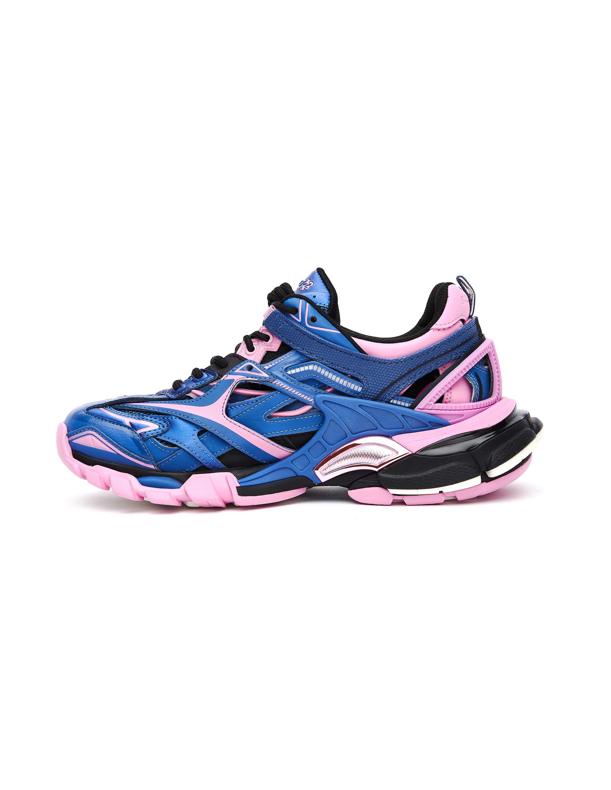balenciaga track 2 pink blue