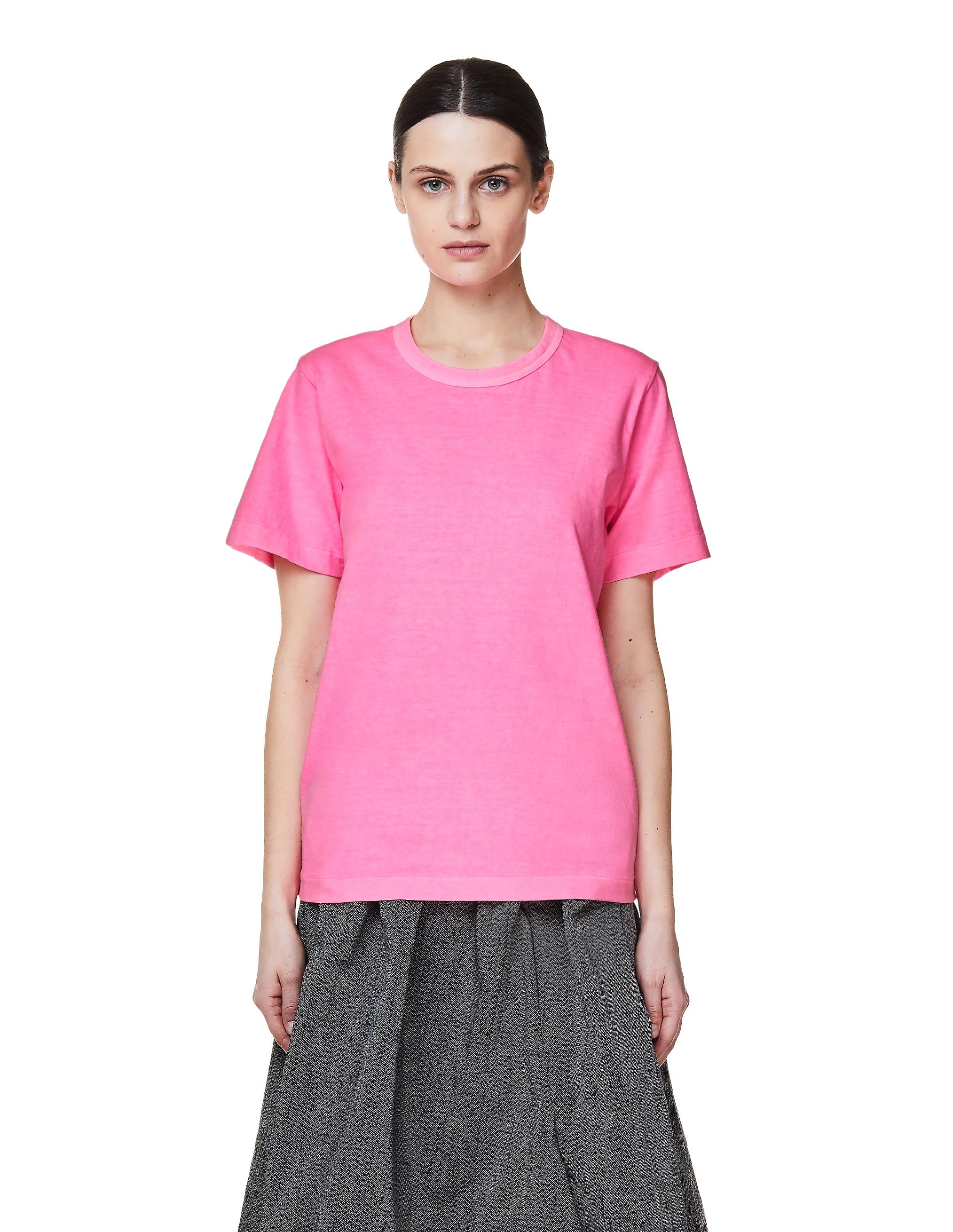 Comme des Garçons Pink Cotton T-shirt - Lyst